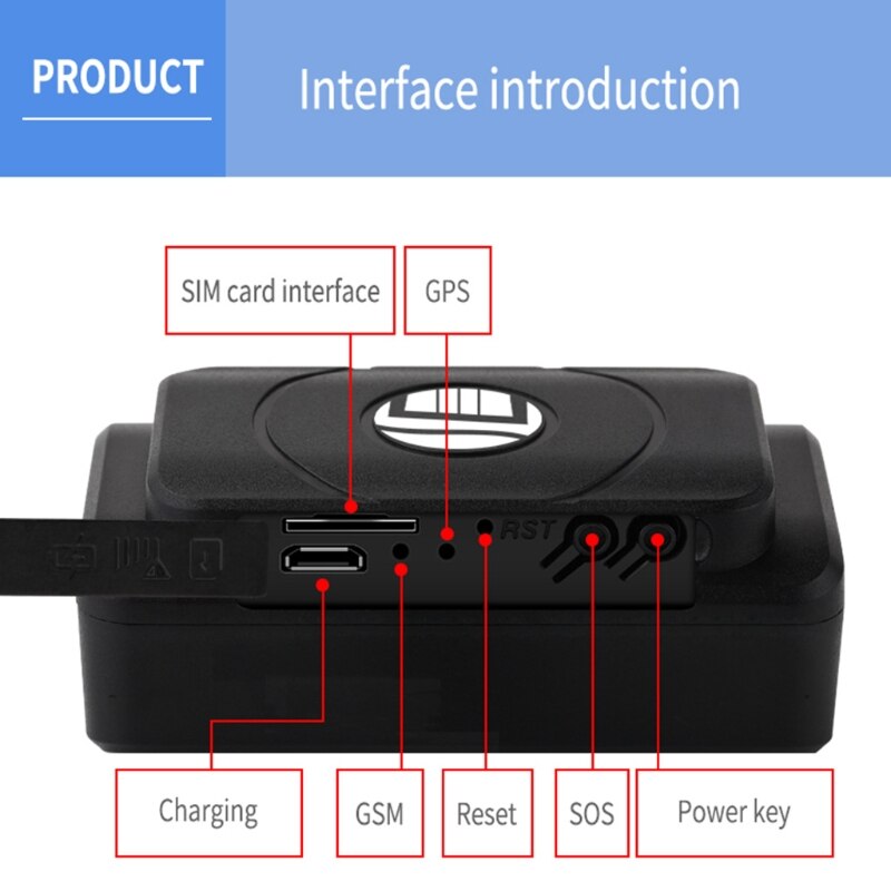 Voertuig vrachtwagens tracker anti-verlies gps/gprs/gsm monitoring systeem locator met gratis app voor auto's motorfietsen smartphones