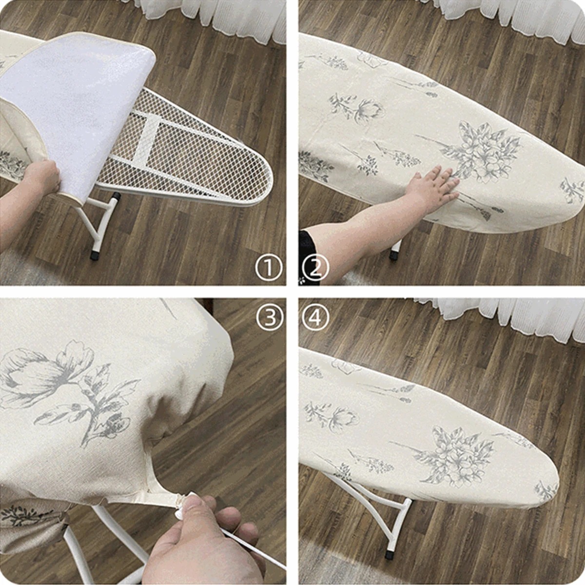 Ironing Board Cover Ironing Board Pad Replacement Heat Resistant Small Ironing Board Cover Durable Printed Pink Flamingo