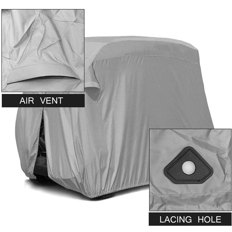 Golf Cart Cover Heavy Duty Universal Golf Cars Cover Waterproof Rainproof Club Car Roof Enclosure Golf Accessories