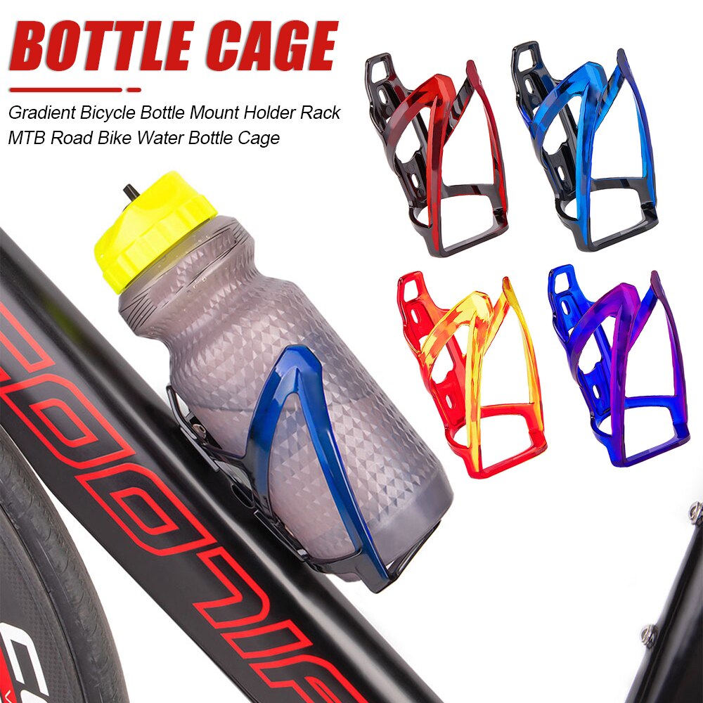 Ultraleicht Fahrrad Wasser Flasche Halfter Gestell Für MTB Rennrad Bunte Gradienten Wasser Tasse KäFeige dauerhaft draussen Fahrrad Zubehör