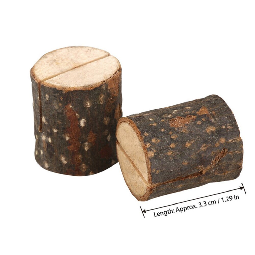 10Pc Holz Basis Clip dauerhaft Dienstprogramm Kleine Tragfähig Holz Foto Klemme für Party Telefon Halfter Dekor