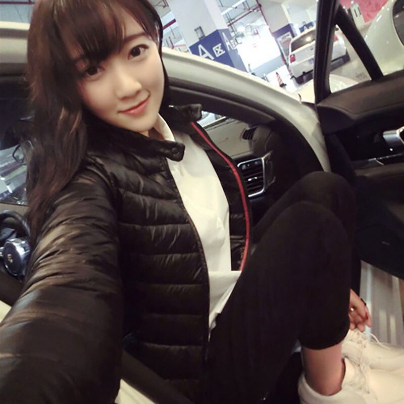 Vrouwelijke Down Jas Voorjaar Winter Vrouwen Europa en Amerika Dunne Korte Cultiveren Uitloper Katoen Gewatteerde Warme Jas Uitloper