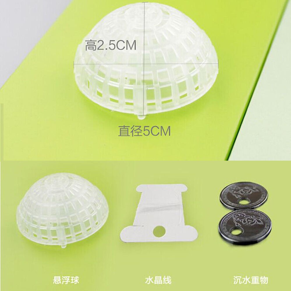 Bola de musgo para acuario, filtro de planta viva, decoración divertida, 5cm, novedad de
