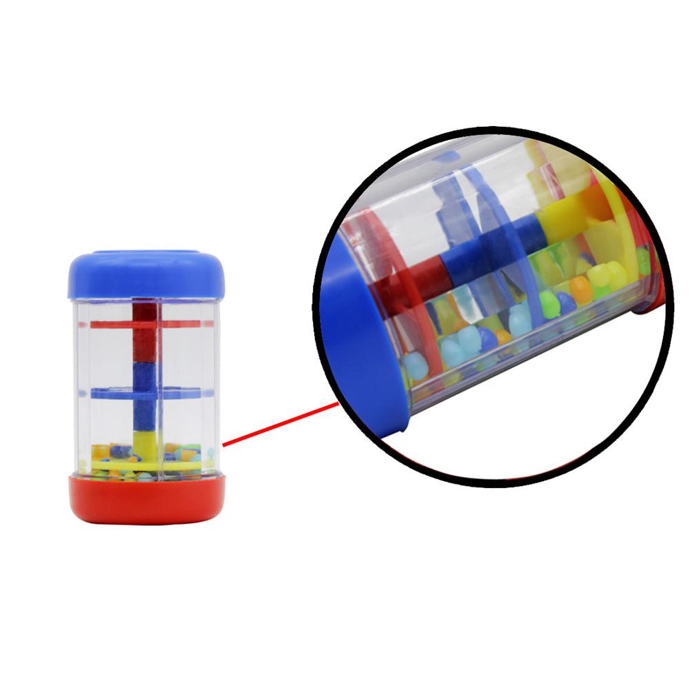 9cm Single Section Sound Rainmaker Shaker Colorful Rain Stick Musical Instrument Early Learning Music Toy