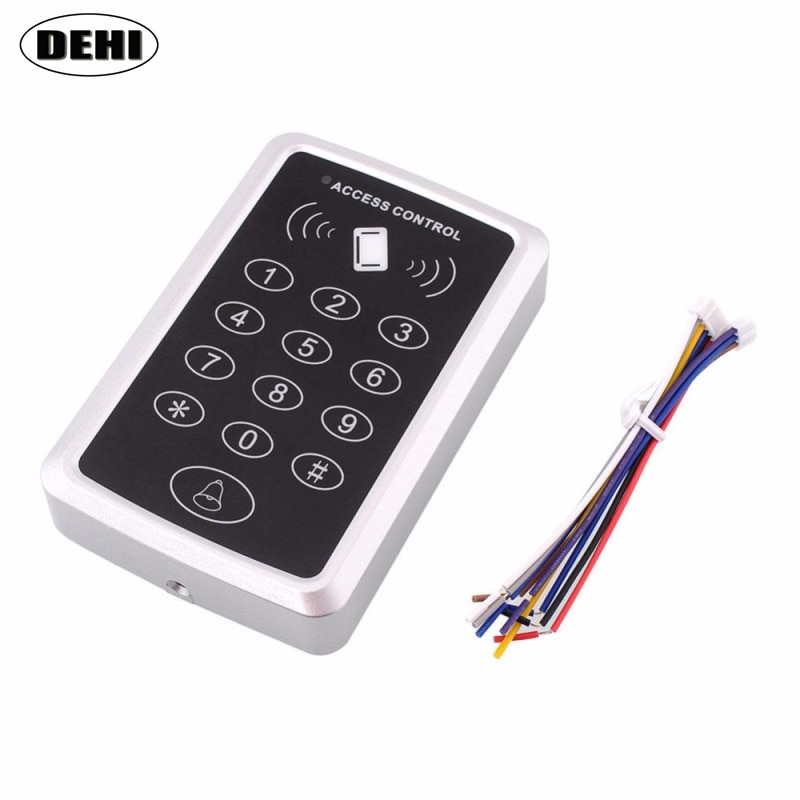 125Khz 12V DC RFID Door Reader Mini Keypad Proximity ID Access Control System EM4100/TK4100 Card Access Control Door Opener