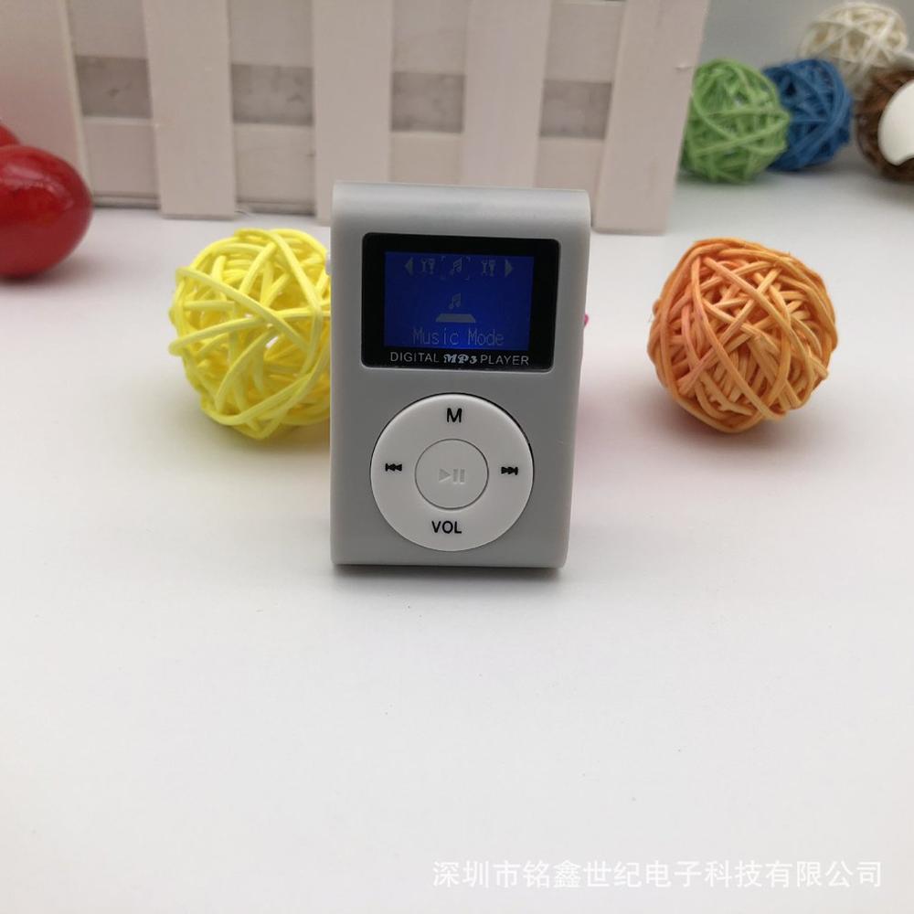 Pequeño tamaño portátil reproductor de MP3 Mini pantalla LCD reproductor de MP3 reproductor de música soporte Tarjeta de 32GB TF mejor: Plata