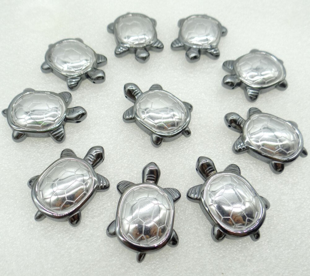 Natürliche Stein Titan Hämatit schildkröte anhänger perlen Edelstein für diy schmuck machen halskette Für Frauen Männer 1 stücke: NO.15