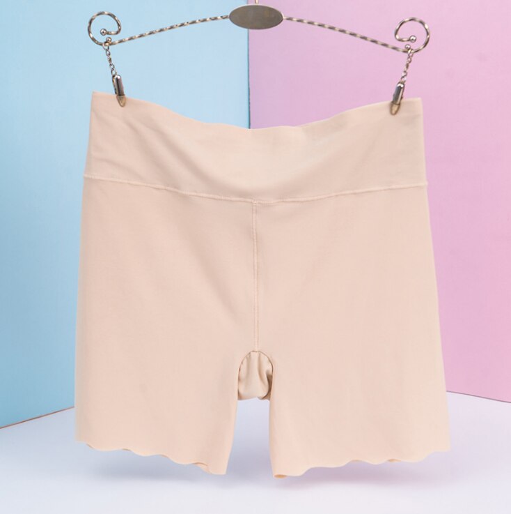 Dames veiligheidsbroeken korte broek dames naadloze veiligheidsbroek ondergoed ijs zijde dames slipjes lingerie slips: Champagne / Ik