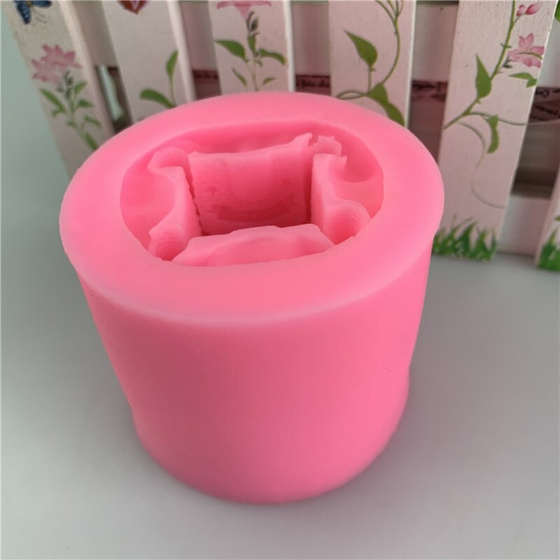 Soft Silicone Molds Castle House Building Shape for Fondant Chocolate Cake Decoration Bakeware DIY Plaster Making Moulds U90A