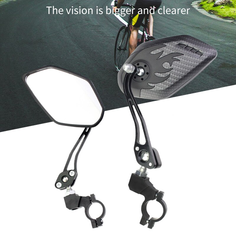 2 Pcs Bike Bicycle Silicone Handle Handlebar Universal Rearview Mirror Bike Safety Tool MTB Cycling Accessories