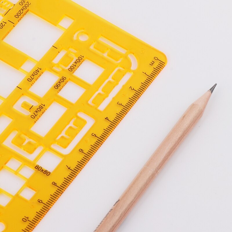 Architectural Template Ruler Drawings Stencil Measuring Tool Supply