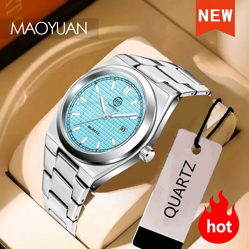 Reloj MAOYUAN para hombre, reloj de cuarzo azul de lujo ligero de alta gama a la , reloj resistente al agua para hombre