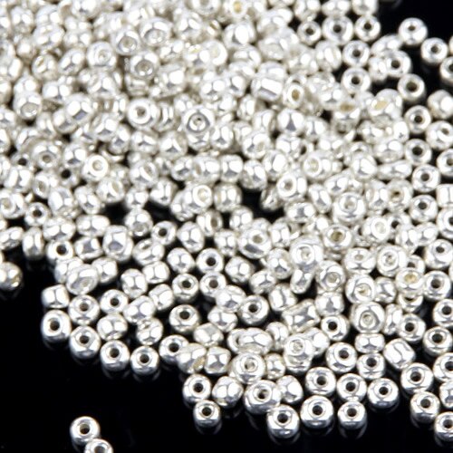 Gold/Silver Color 2/3/4MM Jewelry Crystal Glass Beads Spacer Beads for Jewelry Making DIY Necklace Bracelet Czech Beads: Silver / 3mm  1600pcs