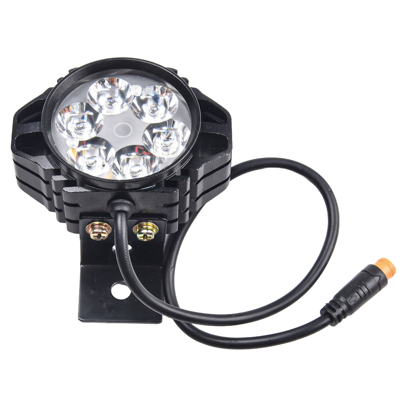 36 v/48 V Elektrische Fiets Front Light 4pin 3pin Waterdichte Optiops LED Front Light Waterdichte E-bike Koplamp Onderdelen