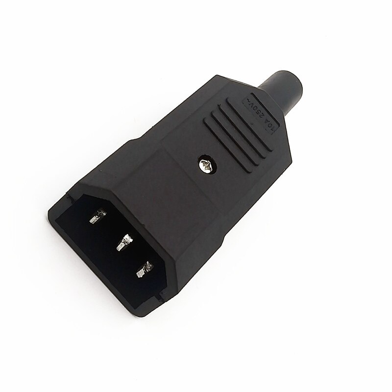 IEC320 C14 C13 Electrical AC Socket 3 Female Male Inlet Plug Connector 3pin Socket Mount: a