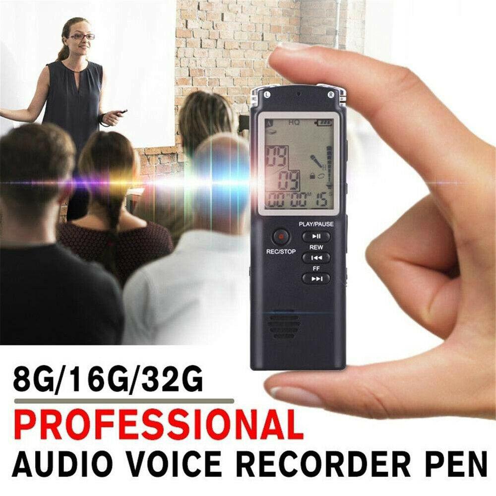 Acekool 8 GB/16 GB/32 GB Voice Recorder USB Professionele 96 Uur Dictafoon Digitale Audio Voice Recorder met WAV, MP3 Speler r20