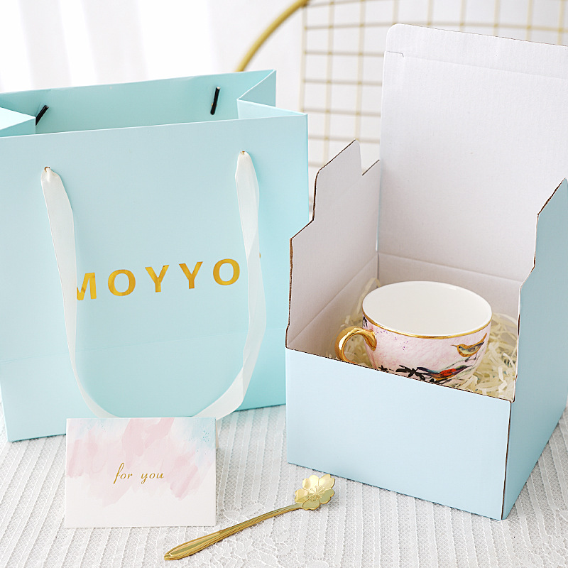 Pastoral Nordic Cup Saucer Bone China Creativity Teaware Reuseable Eco Friendly Cup Saucer Coffee Canecas Home Decoration EK50BD: F