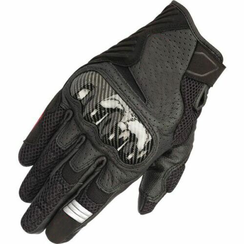 SMX-1 de carreras de Motocross Alpine Air V2, guantes de cuero con ventilación para Moto Gp, resistentes a caídas, con pantalla táctil: Rojo / XL
