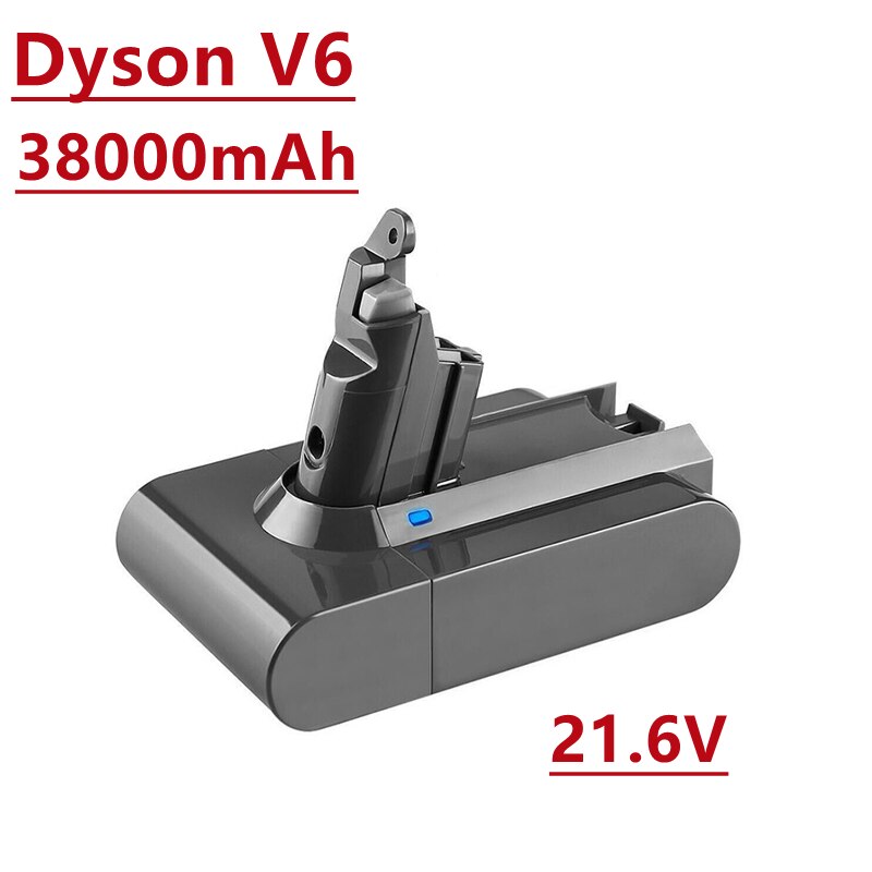 Lithium ion battery for 21.6v Dyson V6 vacuum cleaner 38000 MAH,applicable models: dc58,dc59, dc61, dc62, dc74, sv07, sv03, sv09: 38000mAh