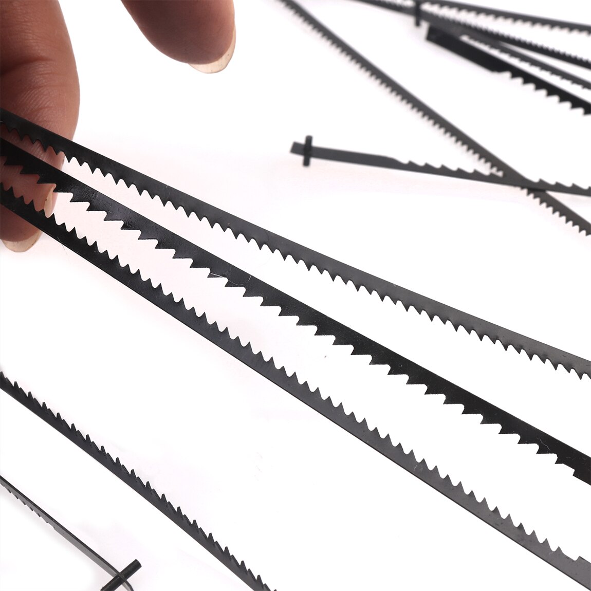 Atoplee 12pcs/set Teeth Scroll Saw Blades 127mm TPI 10/15/18/24 Power Tools Woodworking Accessories for Cutting Wood