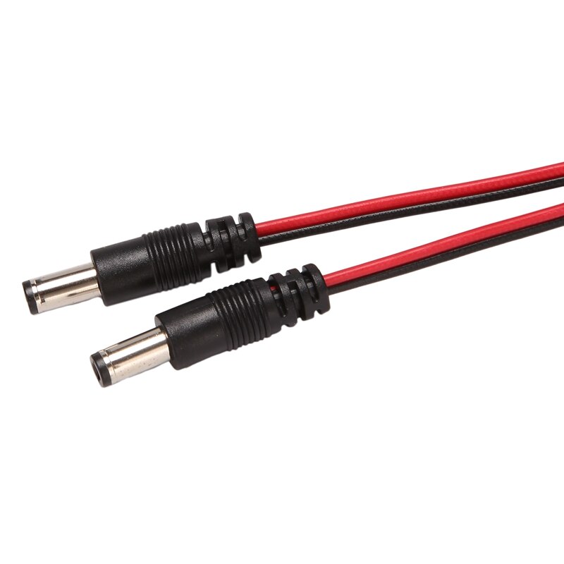 50CM 6-Pin Male To DC 12V Cable DC Cable Black+Red