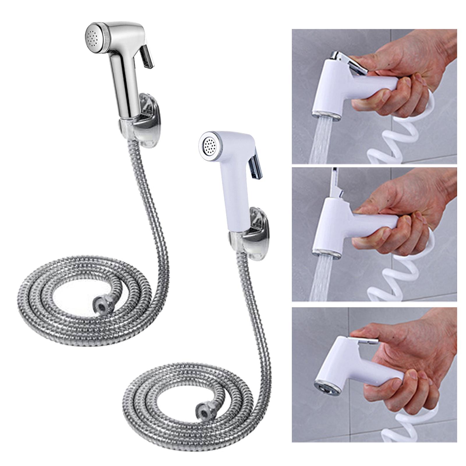 ABS Handheld Toilet Bidet Sprayer Toilet Cleaning Sprayer with Hose Cleaning Diapers Spray Attachment for Kitchen Cleaning
