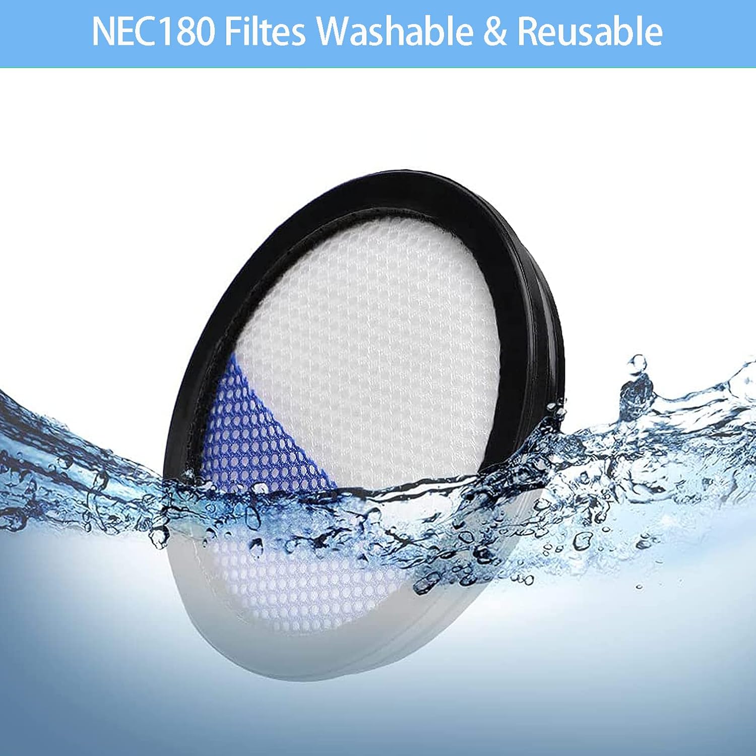 Eureka Filter For RapidClean Pro Cordless Stick Vacuum Cleaner NEC180 NEC185 NEC186 NEC190 Parts Replacement Home Appliance