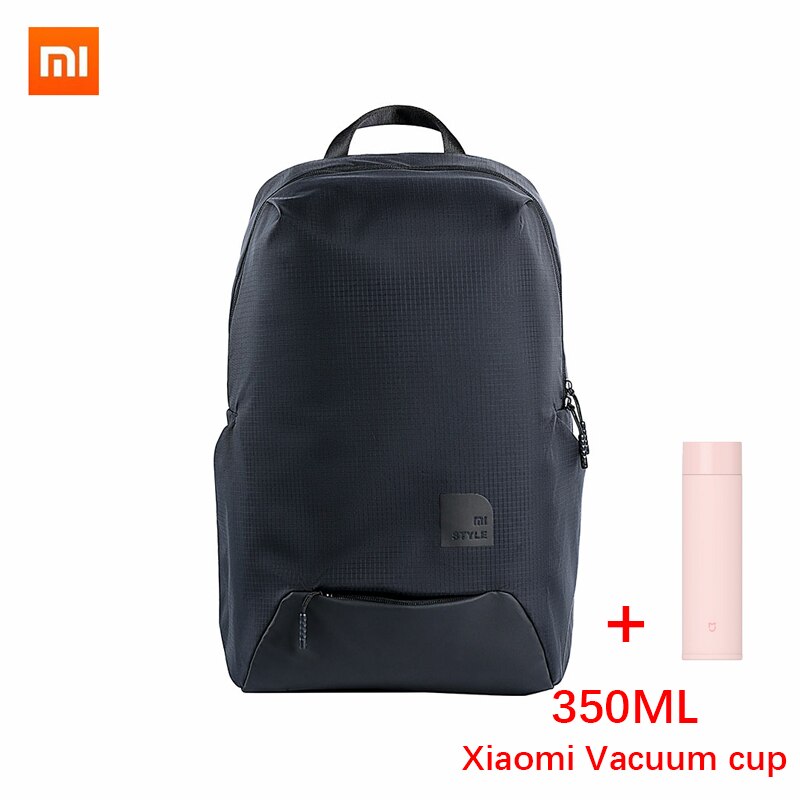 Originale xiaomi sport casuali zaino 23L tecnologia intelligente di livello del materiale di decompressione 4 sacchetto impermeabile del computer portatile borsa studente borsa: Black 350M pinkcup