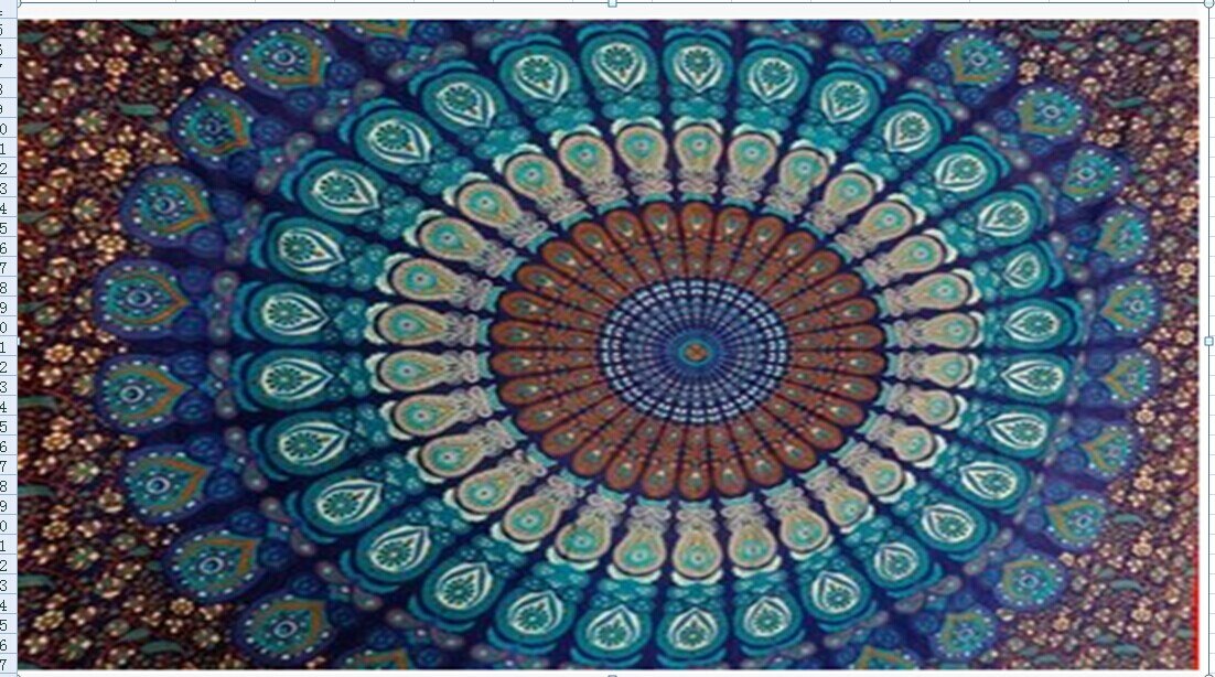 Nueva Toalla de playa redonda plegable, colgante de pared de secado rápido, manta Mandala pícnic al aire libre, alfombra de pavo real, Alfombra de acampar, toallas de natación: Azul marino