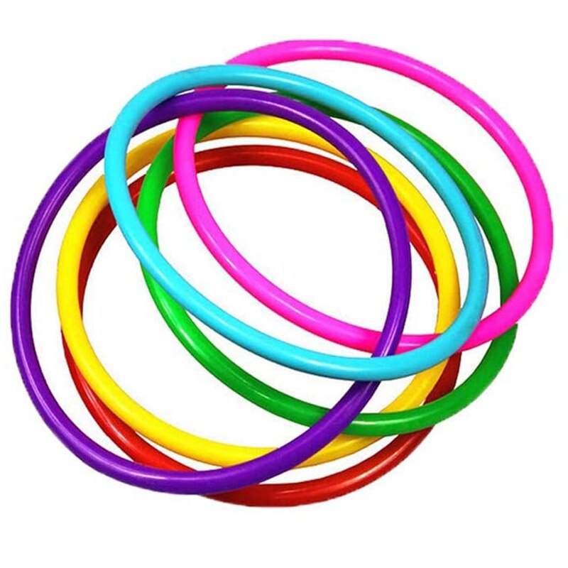 5 stück Kunststoff Band Ring Werfen Spiel freundlicher draussen Spielzeug Jeux Exterieur Jardin Enfant детские игрушки Brinquedos Menino Menina