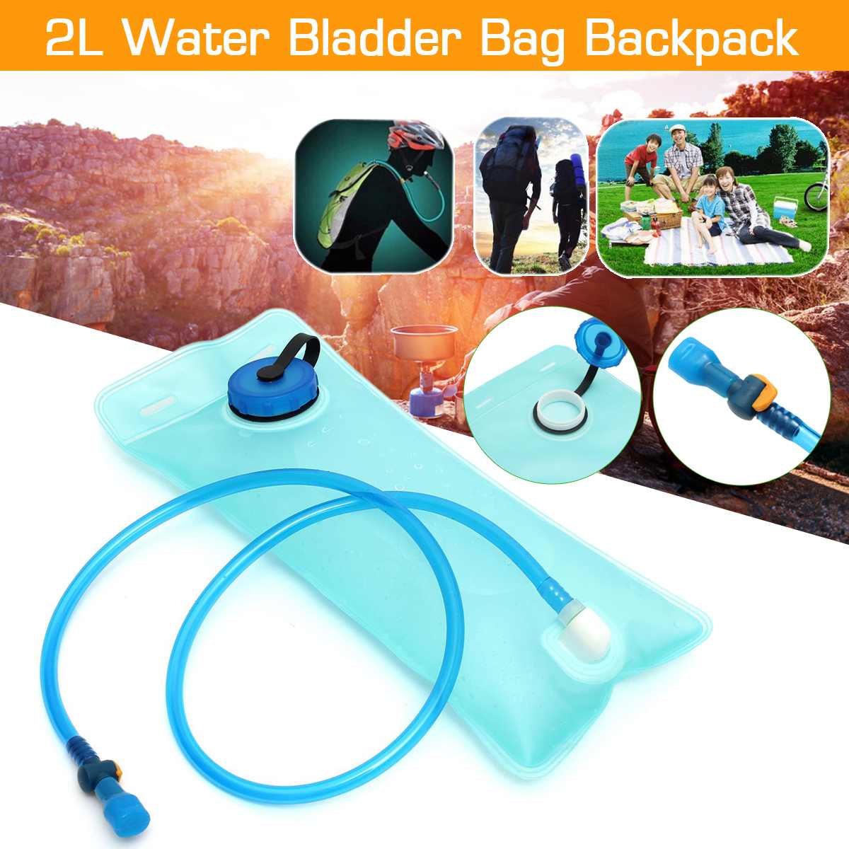 2L Eva Fiets Waterzak Bag Blaas Hydratatie Rugzakken Camping Wandelen Water Bag