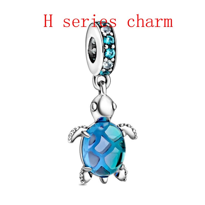 turtle style pendent diy charm beads dangle charm fit snake chain bracelet bangle P485