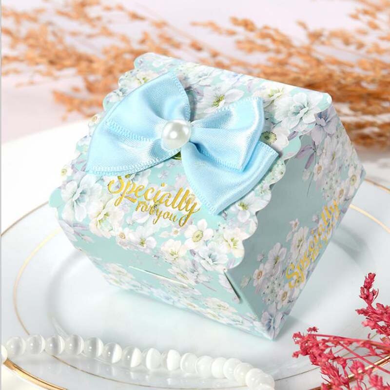 Arrivals-50 Pcs Hoogwaardige Huwelijkscadeau Dozen Party Dozen Snoep Baby Shower Kids Verjaardag Christmas Party levert Met Boog