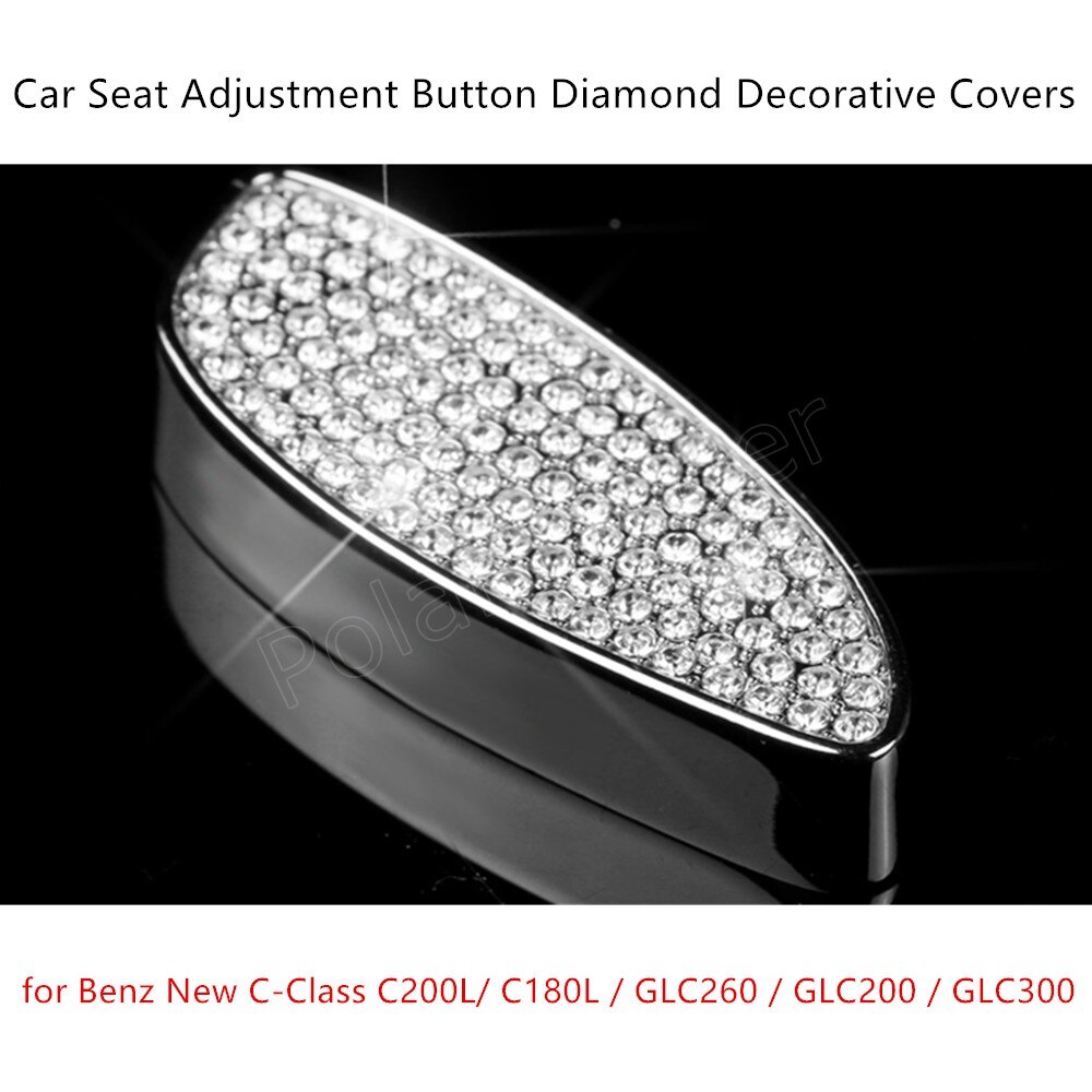 6 stks Auto S/eet aanpassing Diamant Knop Decoratie Cover Trim voor B-enz C-Klasse C200L/C180L/GLC260/GLC200/GLC300 3 kleuren