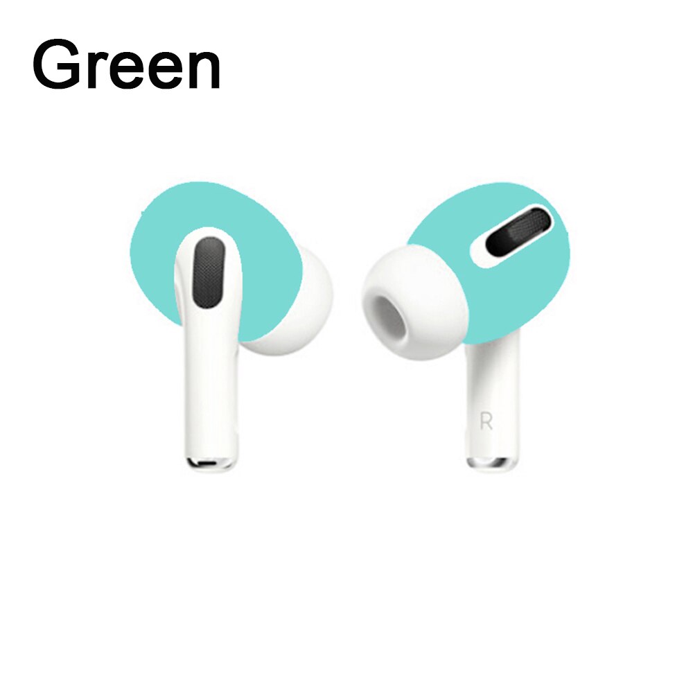 Silikonowe Etui na Słuchawki do Airpods Pro - Miękkie Ultra-cienkie Nakładki Antypoślizgowe: Zielony