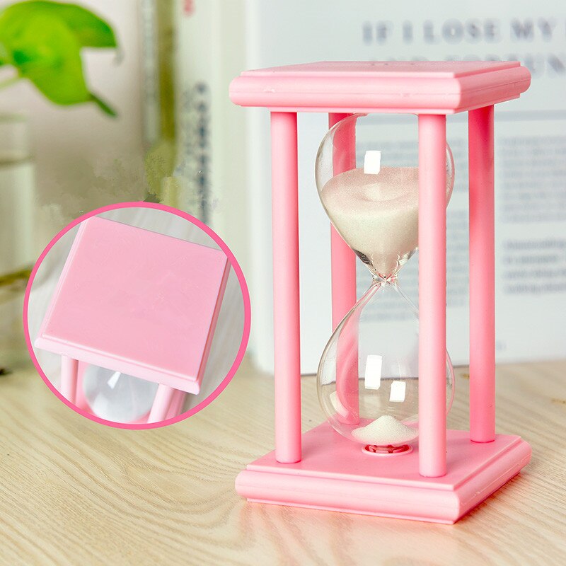 3/5/15/30 Minutes Luminous Hourglass Sand Clock Timer Kitchen School Wooden Hour Glass Sandglass Tea Timers Home Decor
