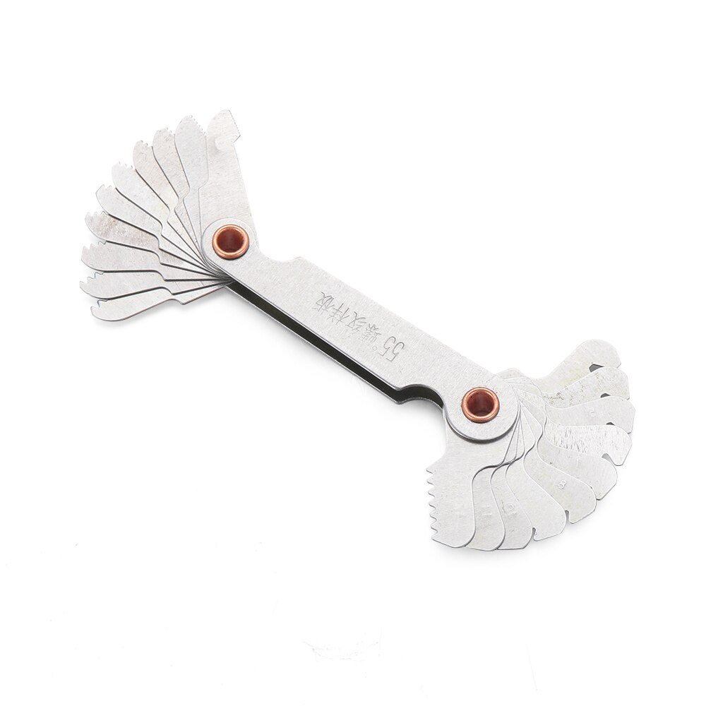 55/60 Degree Metric Inch Thread Plug Gauge Gear Tooth Screw Pitch Gauges Measuring Carbon Steel Center Measurement Lathe Combina: 55 degree inch