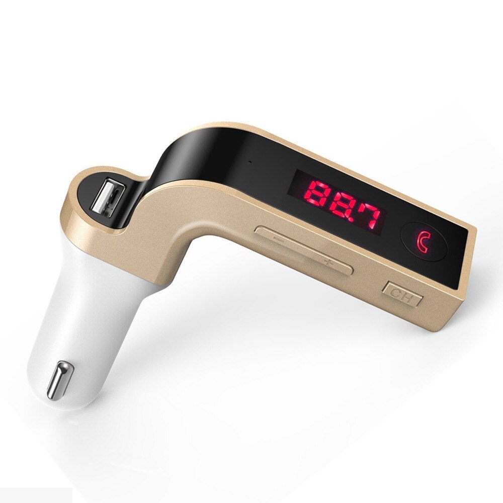 G7 Bluetooth Version 2.1+EDR Car Kit Handsfree FM Transmitter Radio MP3 Player USB Charger & AUX Stereo digital PLL Frequency: Default Title