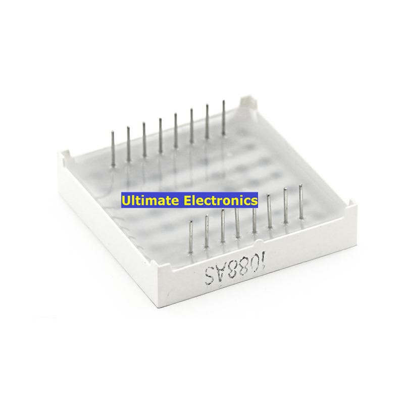 Matriz de puntos LED, 8x8, 1088AS, 3mm, ánodo común de cátodo, rojo brillante, 1088BS/HSN-1088UR, 32x32mm, 10 Uds.