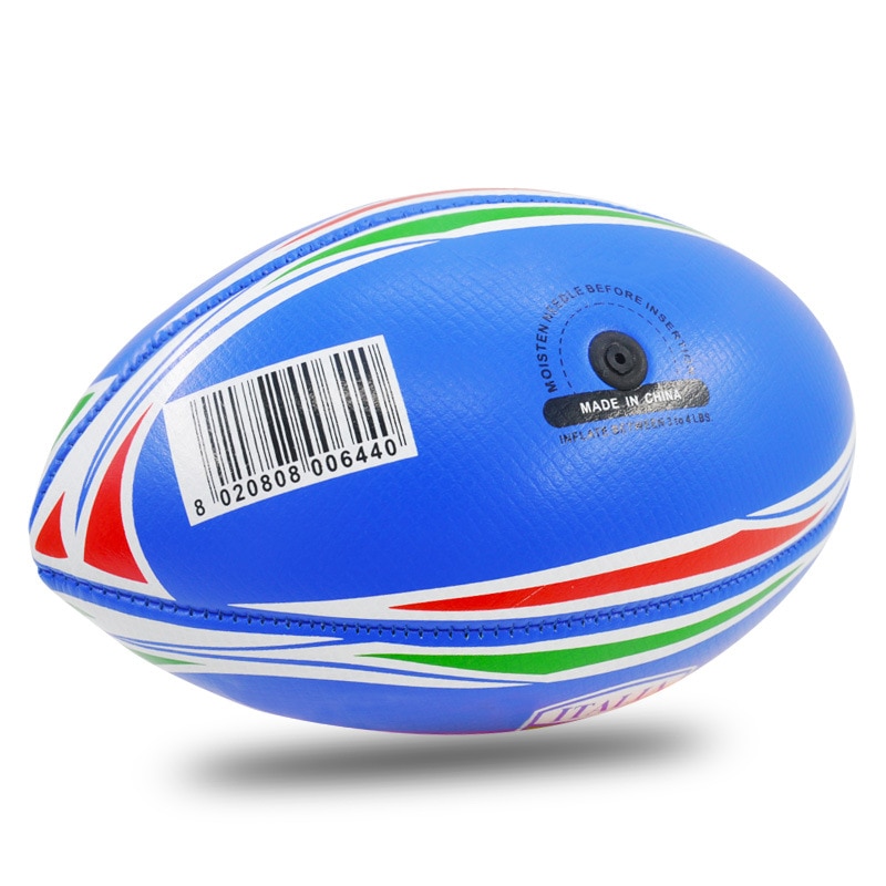 Size 3 Blue Rugby Balls Suitable For Kids Outdoor Sports American Football PVC Inflatable Training American Rugby Ball