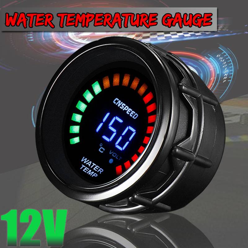 Digital 52mm 2 LED Auto Auto Wasser Temperatur Me – Grandado