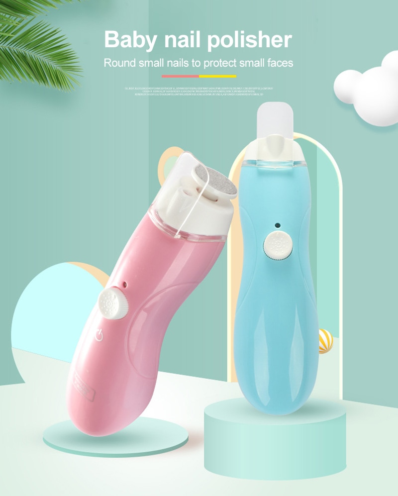 4 Kleuren Baby Nail Care Tools Oplaadbare Baby Elektrische Nagel Polijstmachine Pasgeboren Nagelknipper Set Baby Nagelknipper