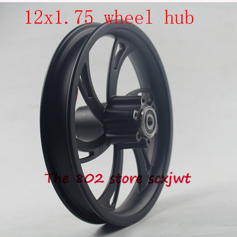 12 inch alloy rims 12x1.75 wheel hub use 12 1/2 X 2 1/4 12 1/2x2.75 Tire inner tube fits Many Gas Electric Scooters e-Bike