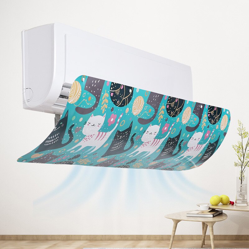 Verstelbare airconditioning afdekking voorruit airconditioning afscherming windgeleiderplaat rechte anti-windgeleider