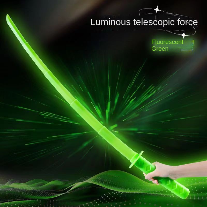 Cuchillo de gravedad 3D Katana, accesorios para fotos de adultos, espada samurái plegable retráctil, accesorios de juego de rol, juguetes creativos para aliviar el estrés: Azul