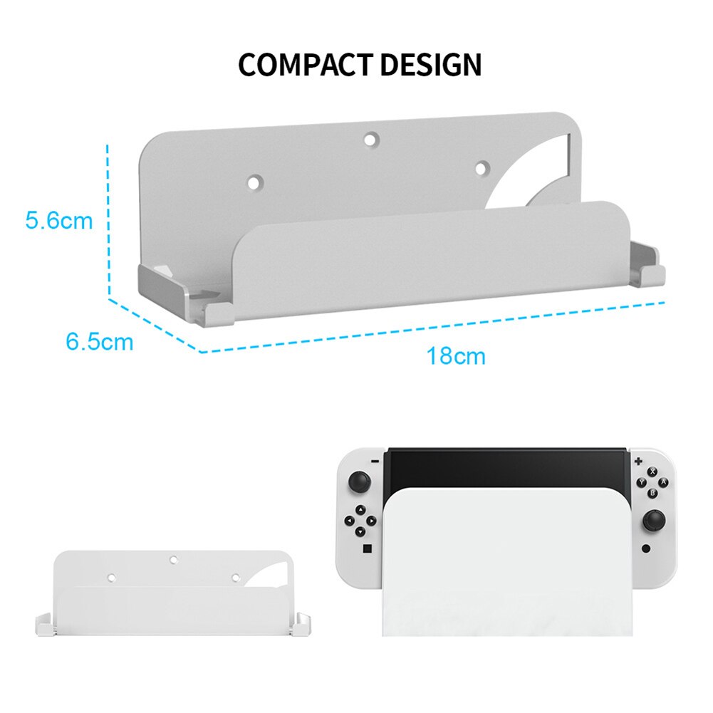 Wall Mount Holder for Nintendo Switch Console Dock Station Floating Wall Shelf Bracket For Nitendo Switch OLED Storage Stand