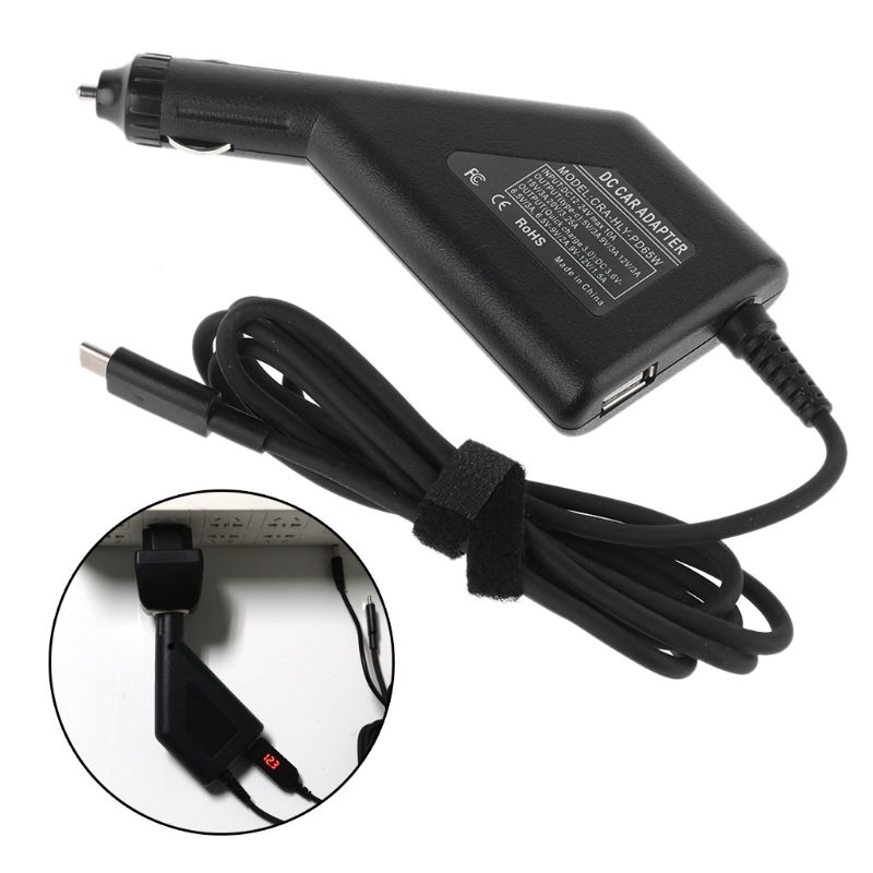 Universale 2in1 Tipo di Computer Portatile-C 45W 65W PD Auto Veloce Caricatore di CONTROLLO di QUALITÀ 3.0 USB Adattatore di Alimentazione per cellulare Notebook Tablet Del Telefono Mobile