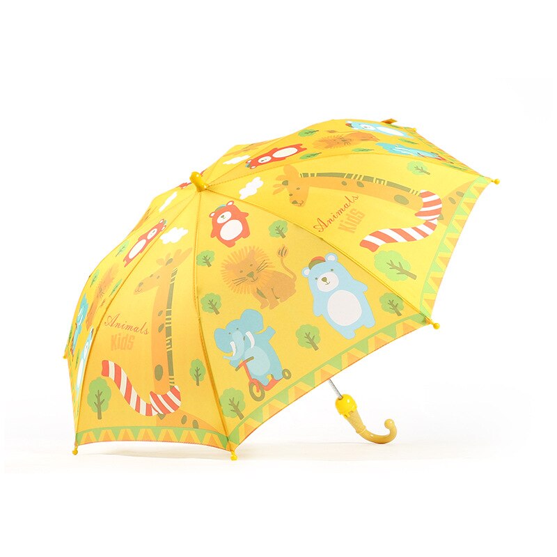 Søde hval tegneserier paraply tegneserie børn paraply vindtæt og regntæt baby paraply sikkerhed børnehave kid paraply: Giraf