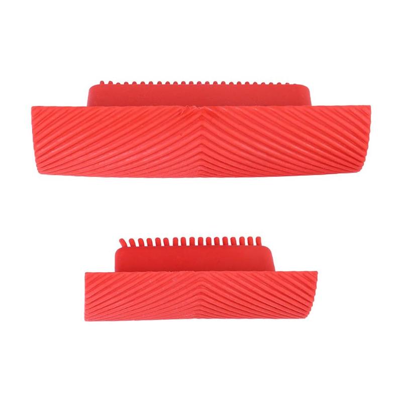 2pcs DIY Rubber Roller Embossed Paint Roller Wall Texture Stencil Brush