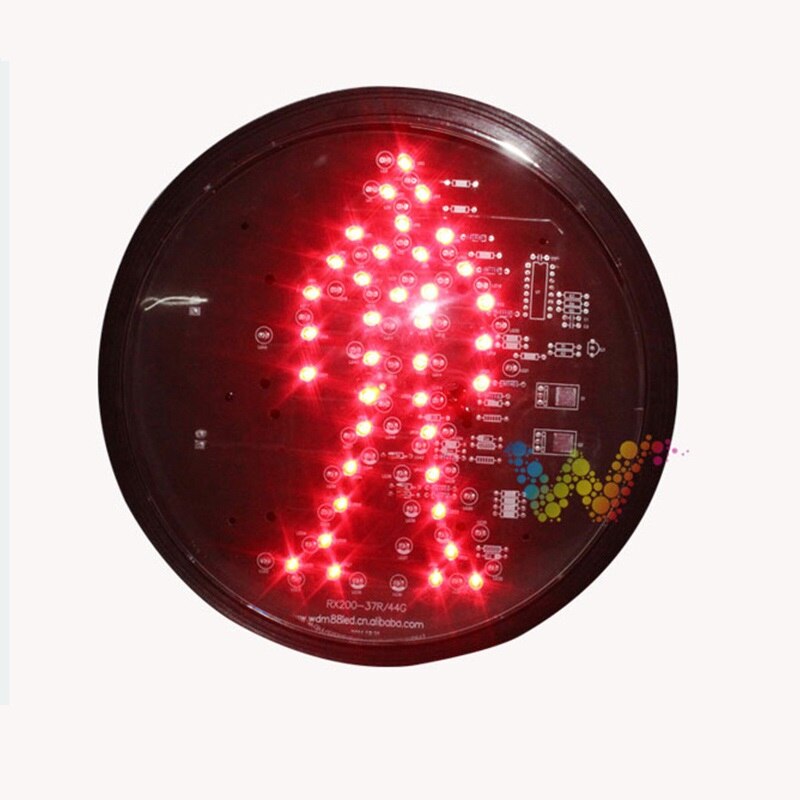 DC12V red pedestrain 200mm led traffic light lampwick